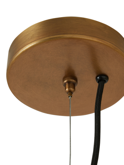 MADE Matara Woven Bamboo Pendant Ceiling Light, Cream - view 2, Cream