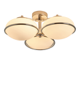 MADE Piper 3 Lamp Flush Ceiling Light, Chrome