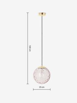 MADE Ilaria Bathroom Pendant Ceiling Light - view 2, Rose