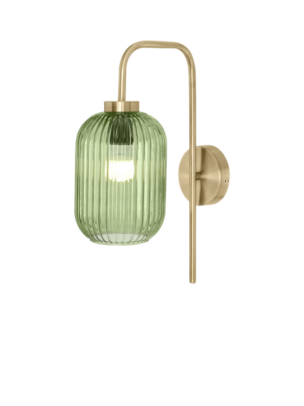 MADE Briz Textured Glass Wall Light, Green