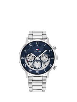 Tommy Hilfiger 1710569 Men's Open Heart Bracelet Strap Watch, Blue, Blue