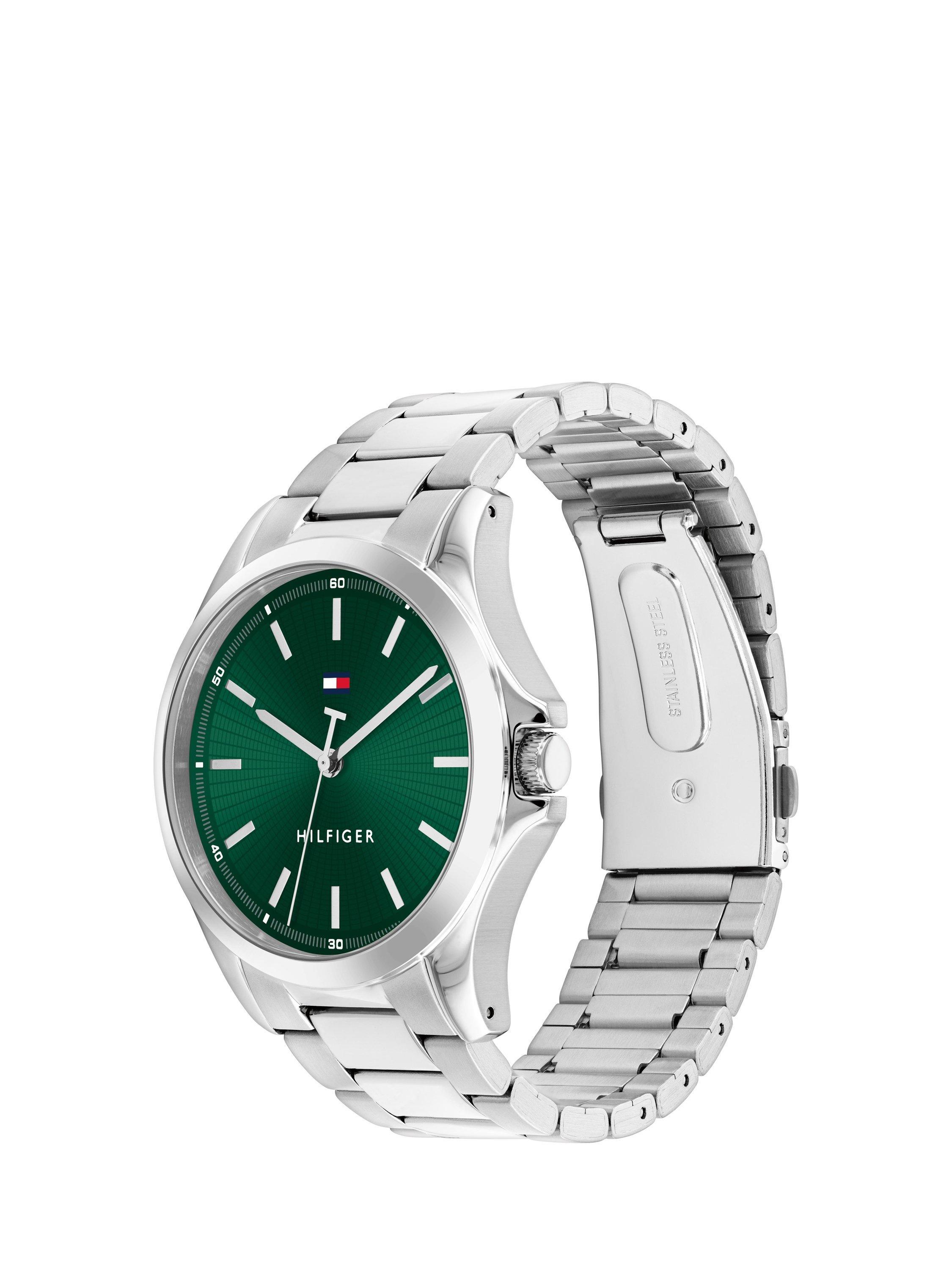 Product image 2 of 5, which shows Tommy Hilfiger 1710672 Men's Bracelet Strap Watch, Green