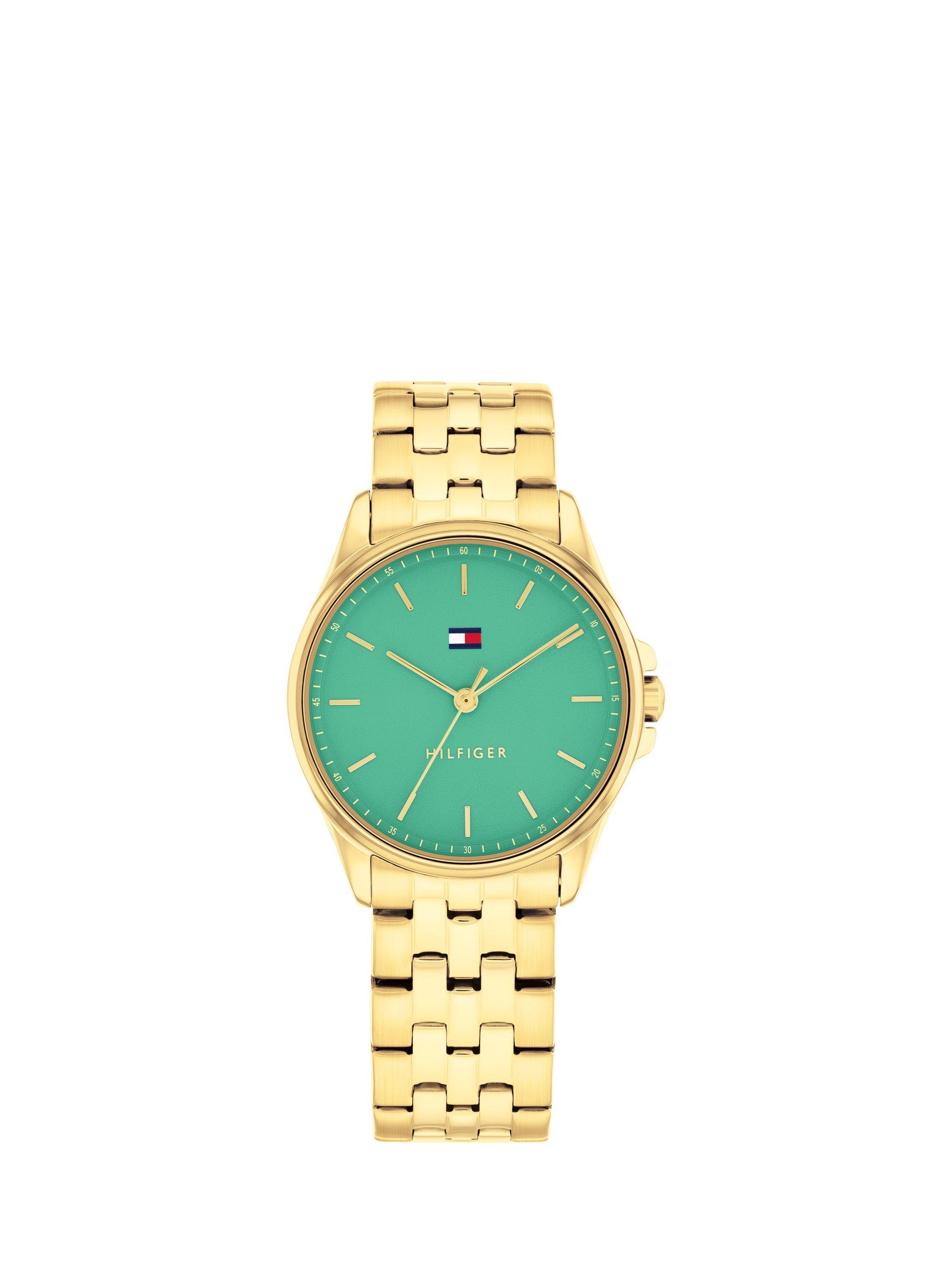 Product image 1 of 5, which shows Tommy Hilfiger 1782774 Women's Jade Bracelet Strap Watch, Green