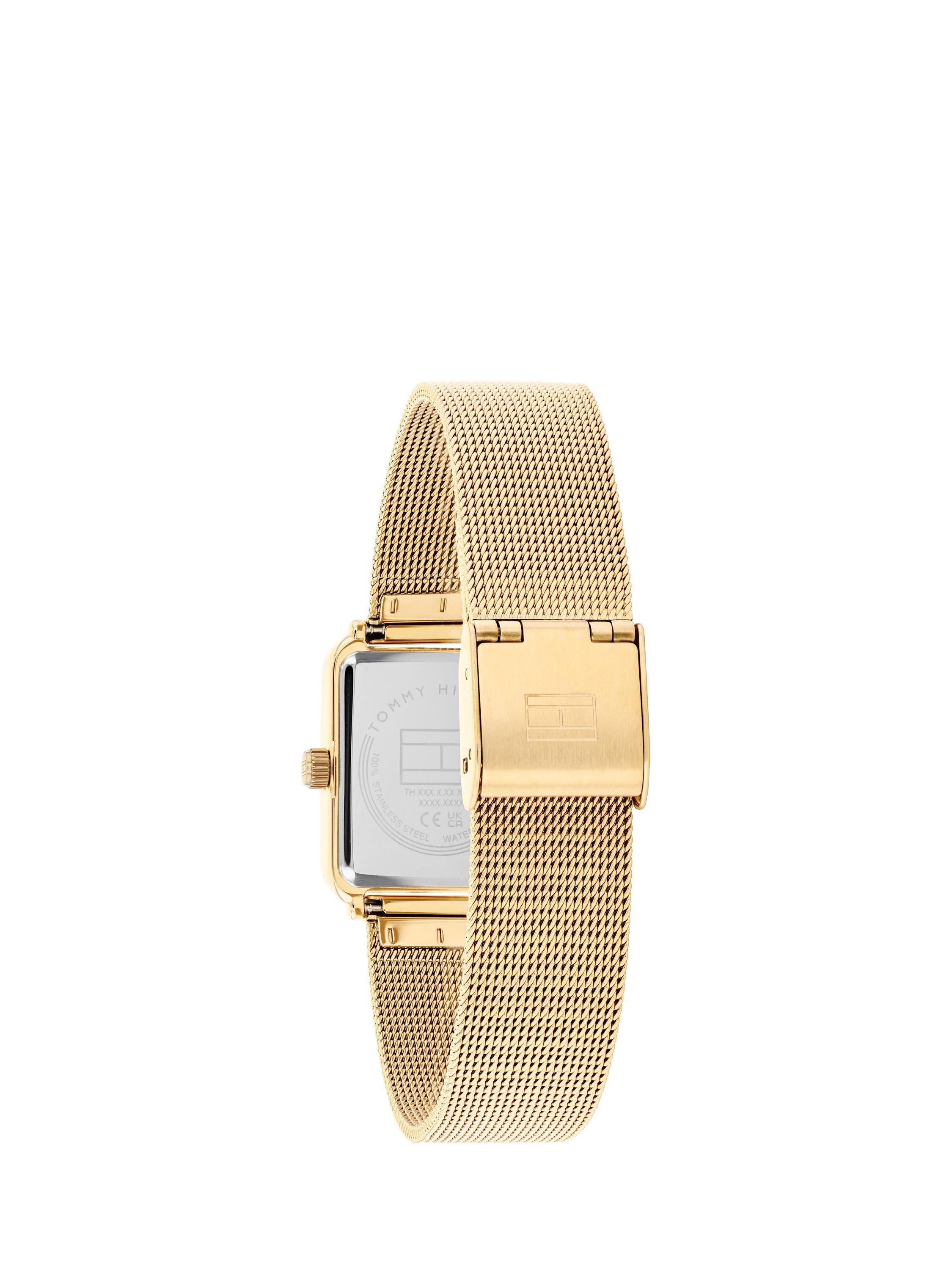 Product image 3 of 4, which shows Tommy Hilfiger 1782791 Women's Tea Crystal Mesh Strap Watch, Green