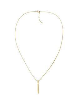 Tommy Hilfiger Sleek Pendant Necklace, Gold, Gold