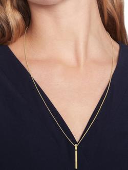 Tommy Hilfiger Sleek Pendant Necklace, Gold - view 2, Gold
