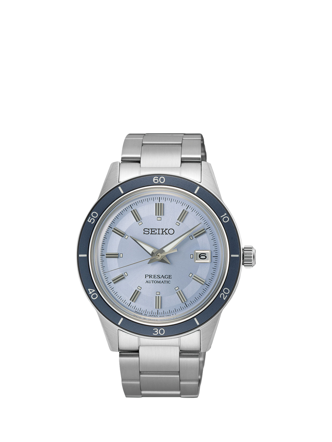 Seiko SRPL19J1  Presage Style 60s European Date Bracelet Strap Watch