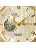 Seiko Men's Presage Japanese Zen Gardens' Automatic Heartbeat Bracelet Strap Watch, Multi/Gold