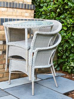 Daro Cebu 2-Seater Garden Bistro Table & Chairs Set, Antique White Wash - view 2, White