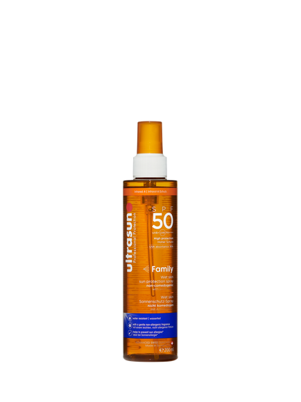Ultrasun Wet Skin Sun Protection Spray SPF 50, 200ml, 