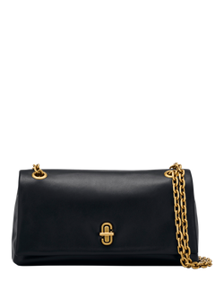 Marc Jacobs Leather The Dual Chain Mini Bag, Black
