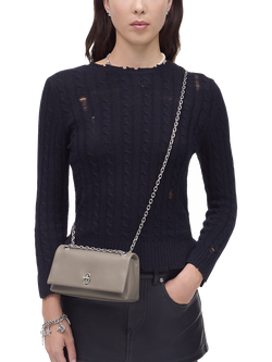 Marc Jacobs Leather The Dual Chain Mini Bag - view 2, Cement