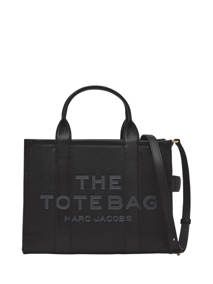 Marc Jacobs Leather The Medium Tote Bag, Black