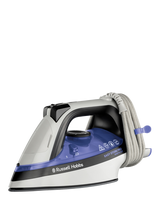 Russell Hobbs EasyStore Wrap & Clip Iron, Purple/Black/White