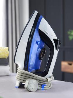 Russell Hobbs EasyStore Wrap & Clip Iron, Purple/Black/White - view 2, Purple/Black/White