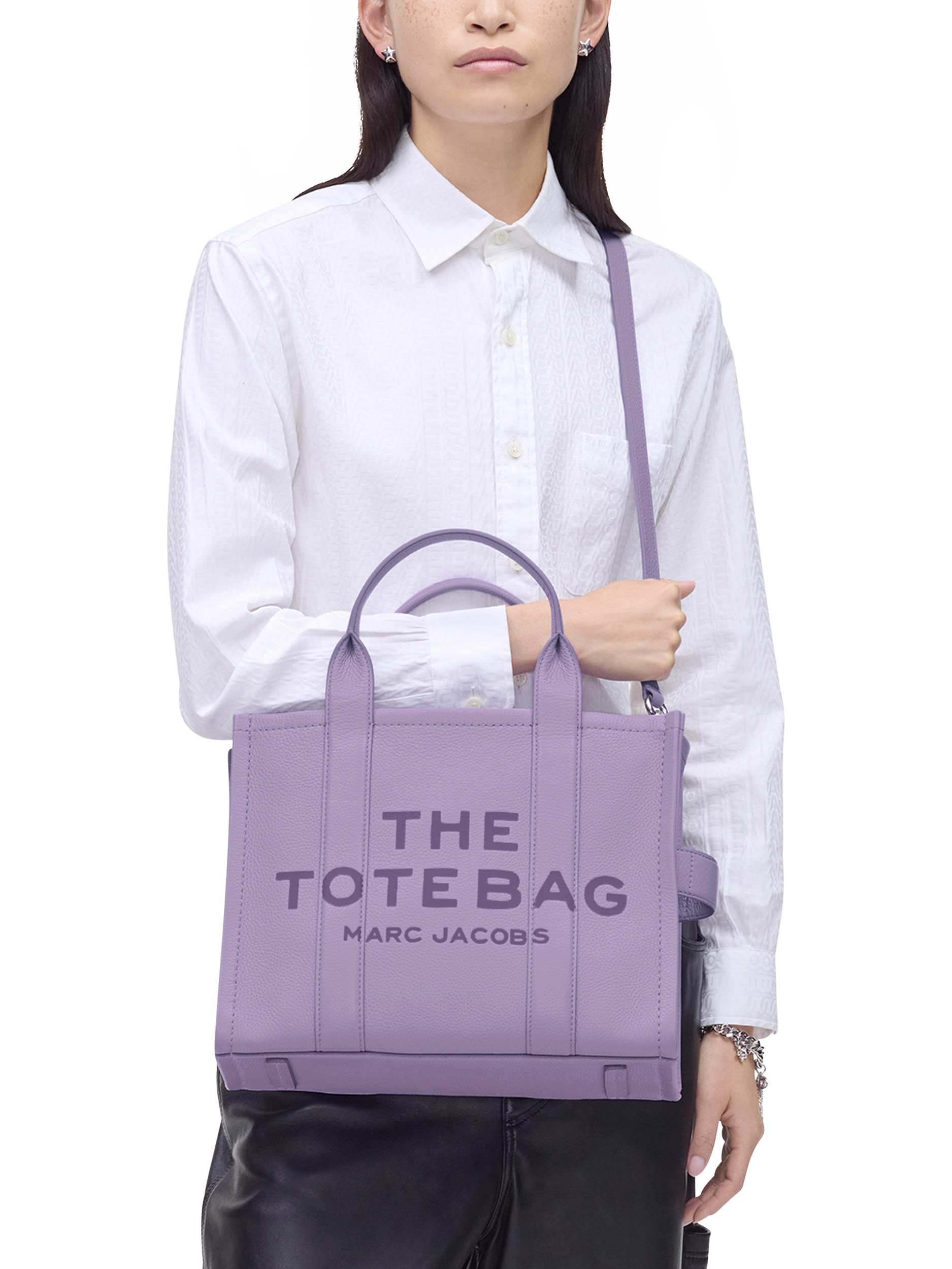 【関税込み】The Medium Tote - Marc Jacobs - Leather - Purple Marc Jacobs - The Medium Tote leather Lilac - The Corner
