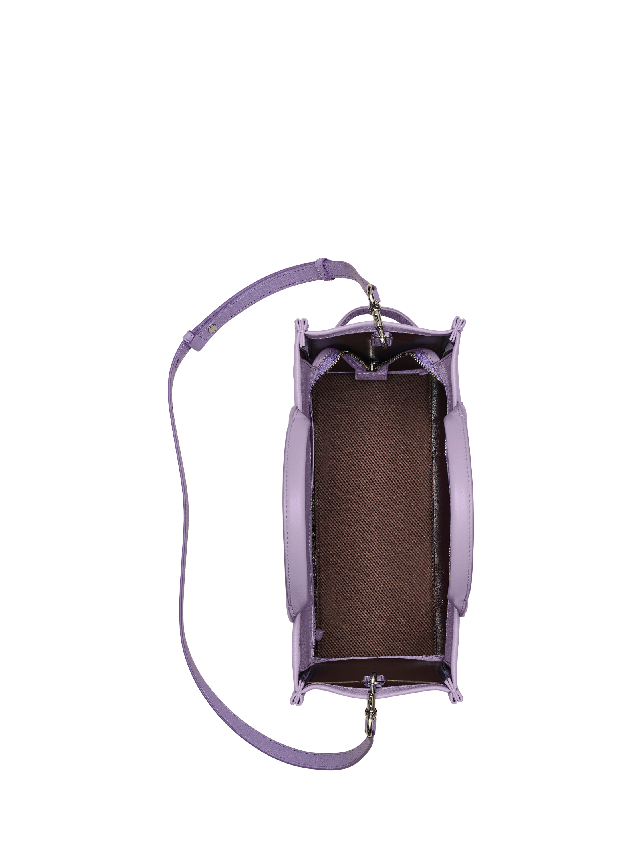 Product image 8 of 9, which shows Marc Jacobs Leather The Medium Tote Bag, Lilac