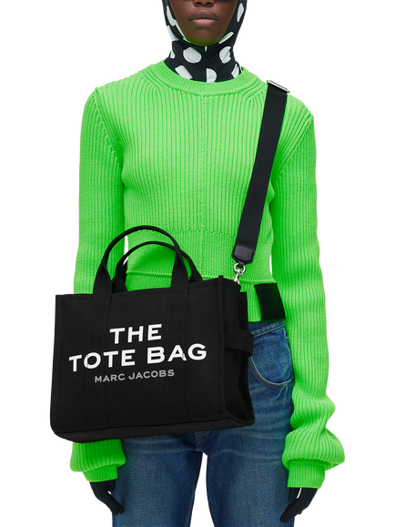 Marc Jacobs The Medium Cotton Canvas Tote Bag - view 2, Black