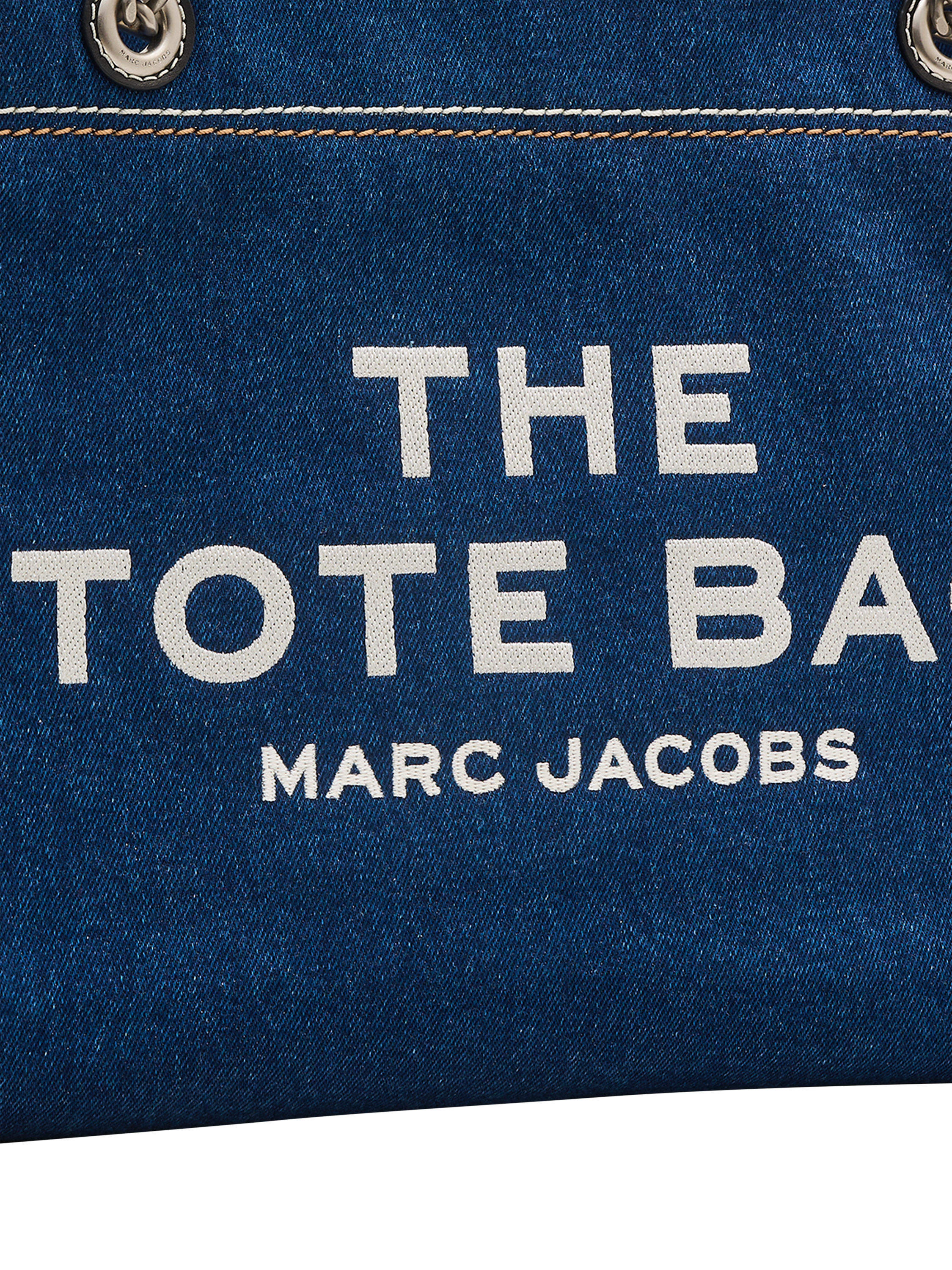 Product image 5 of 10, which shows Marc Jacobs Denim The Medium Tote Bag, Dark Wash