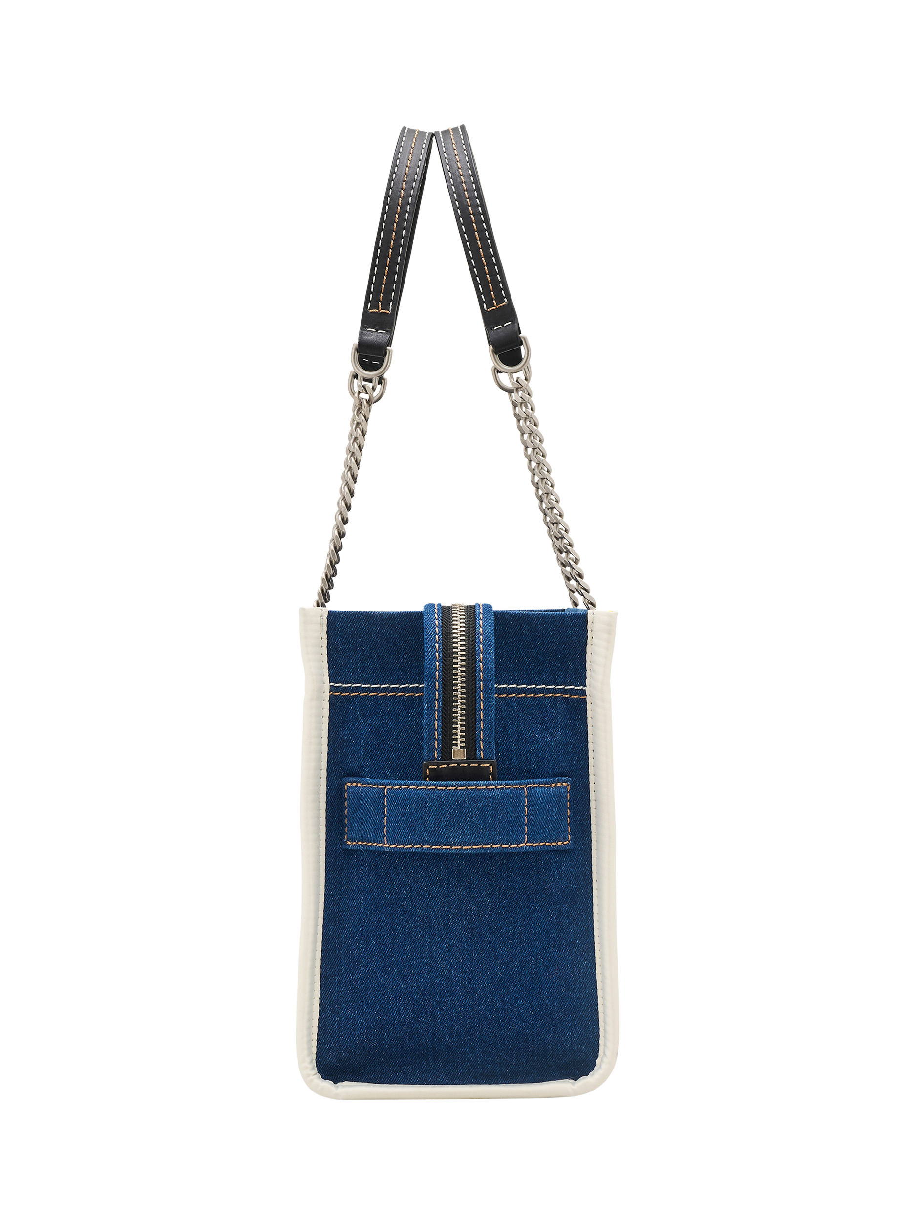 Product image 6 of 10, which shows Marc Jacobs Denim The Medium Tote Bag, Dark Wash