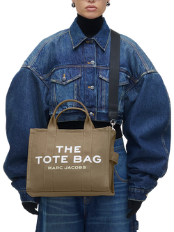 Marc Jacobs The Medium Cotton Canvas Tote Bag - view 2, Slate Green