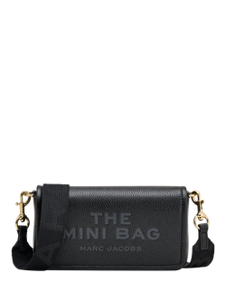 Marc Jacobs The Mini Leather Crossbody Bag, Black