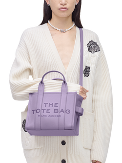 Marc Jacobs Leather The Small Tote Bag - view 2, Lilac