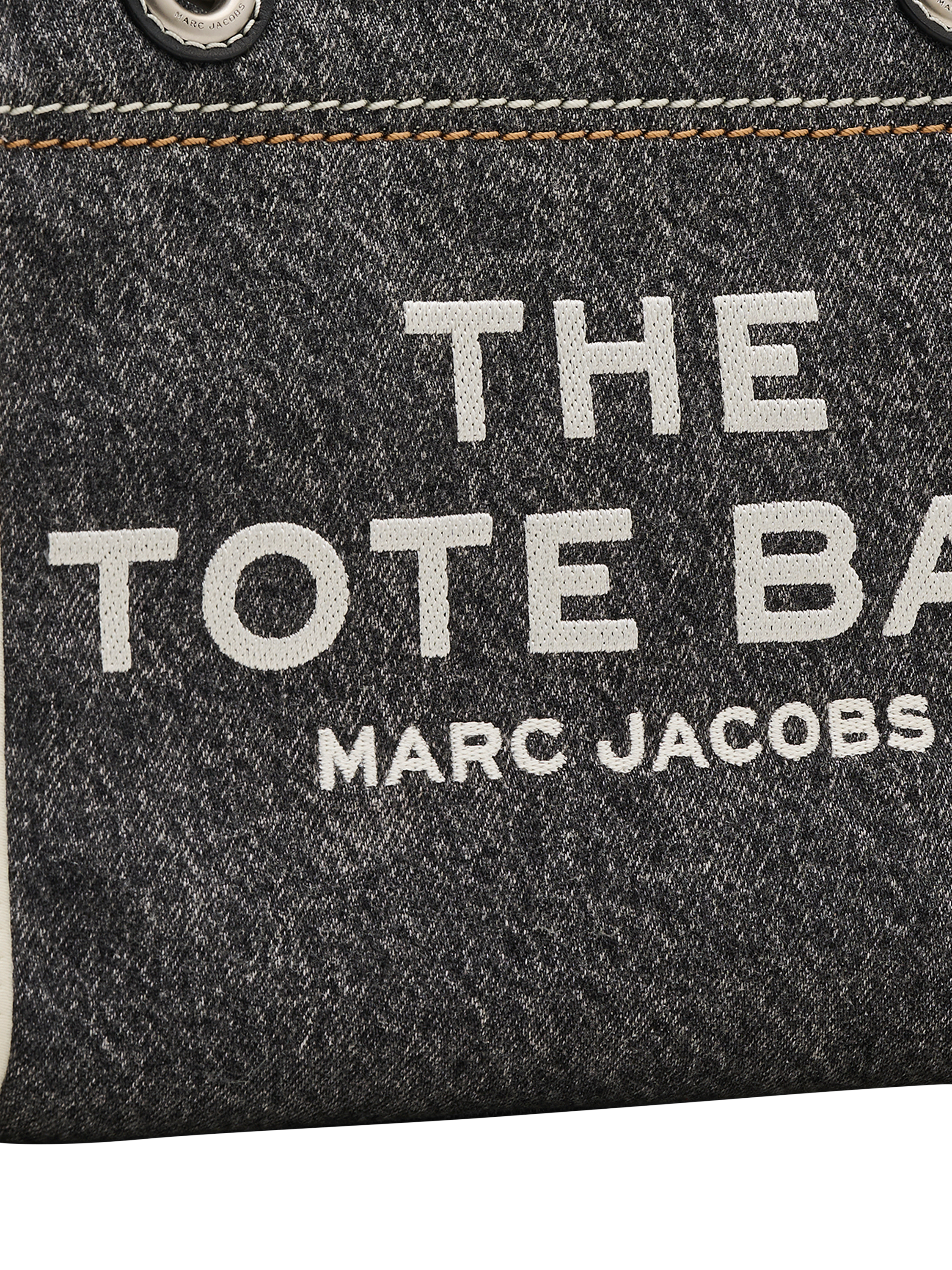 Product image 5 of 8, which shows Marc Jacobs Denim The Small Tote Bag, Black Wash