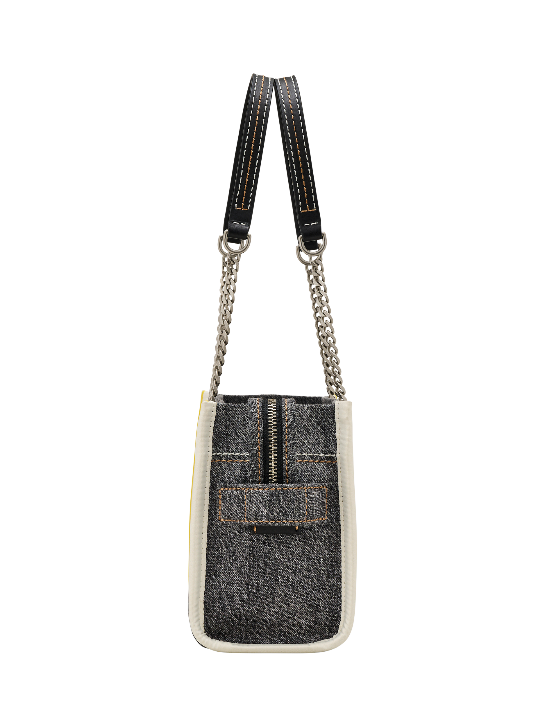 Product image 6 of 8, which shows Marc Jacobs Denim The Small Tote Bag, Black Wash