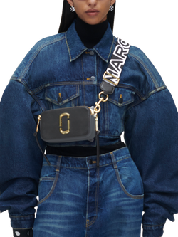 Marc Jacobs Leather Snapshot Crossbody Bag, Black - view 2, Black/Multi