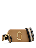 Marc Jacobs Leather Snapshot Crossbody Bag, Black, Camel Multi