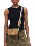 Marc Jacobs Leather Snapshot Crossbody Bag, Black, Camel Multi
