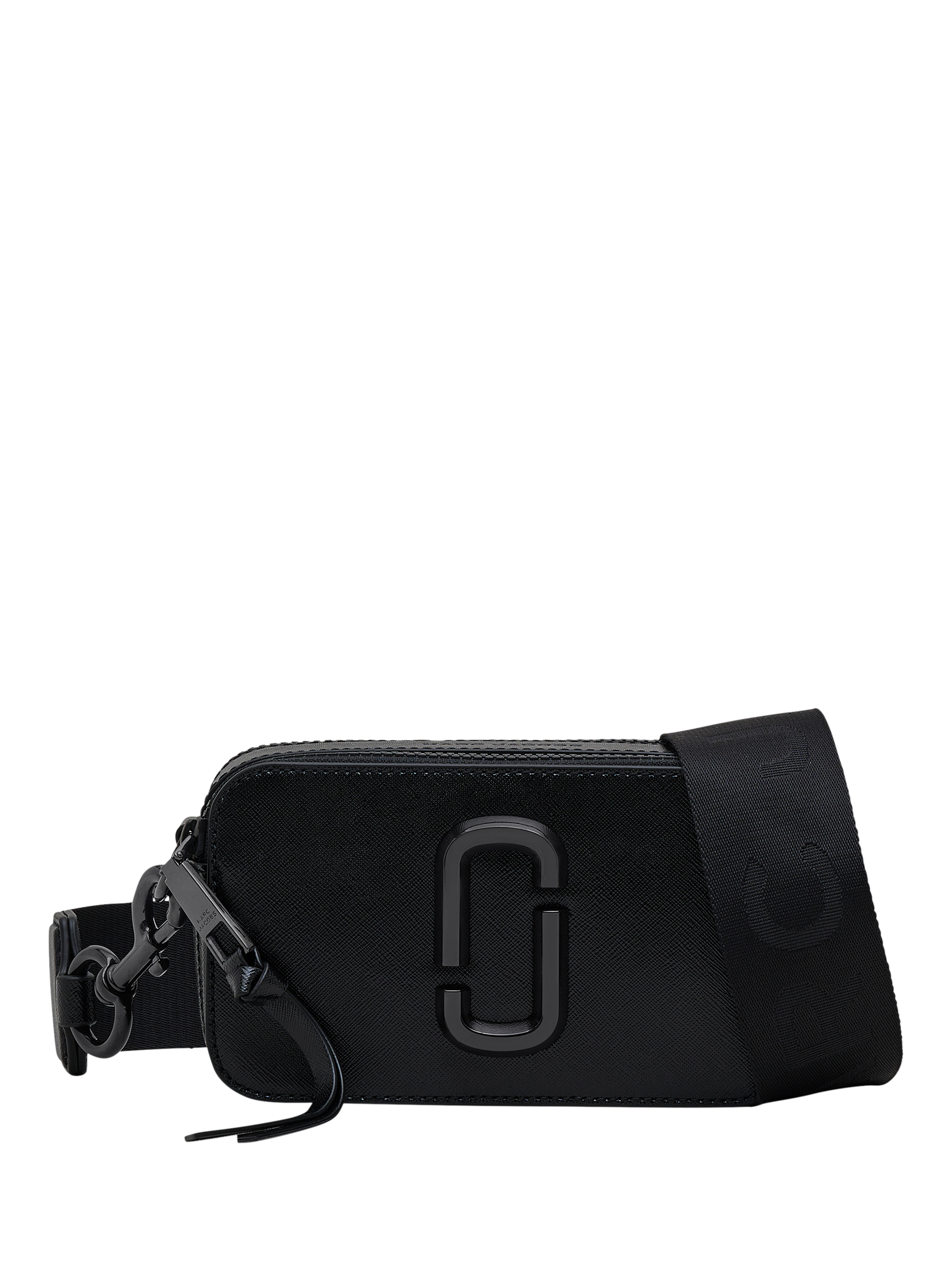 Product image 1 of 9, which shows Marc Jacobs Leather Snapshot Crossbody Bag, Black