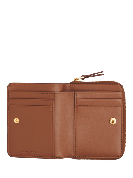 Marc Jacobs Leather The Mini Wallet - view 2, Argan Oil