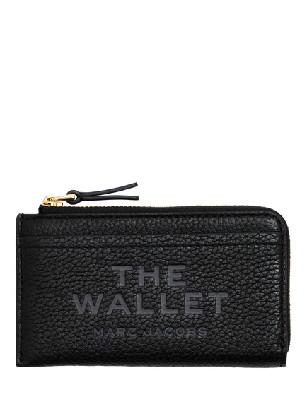 Marc Jacobs Leather The Zip Around Wallet, Black, Black