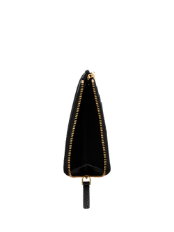 Marc Jacobs Leather The Zip Around Wallet, Black - view 2, Black