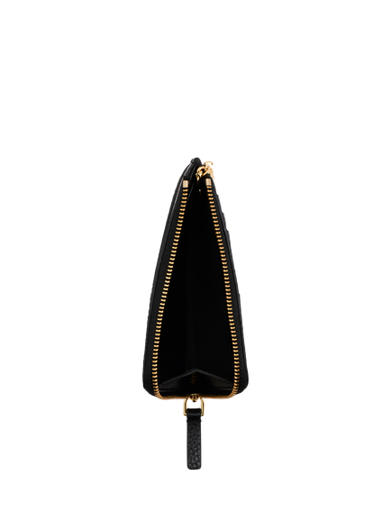 Marc Jacobs Leather The Zip Around Wallet, Black - view 2, Black
