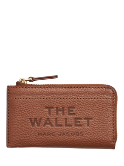Marc Jacobs Leather The Zip Around Wallet, Black, Argan Oil