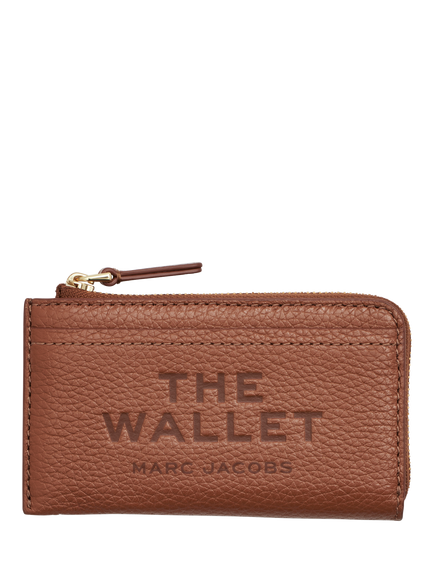 Marc Jacobs Leather The Zip Around Wallet, Black, Argan Oil