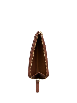 Marc Jacobs Leather The Zip Around Wallet, Black - view 2, Argan Oil