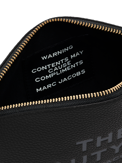 Marc Jacobs Leather The Beauty Bag - view 2, Black