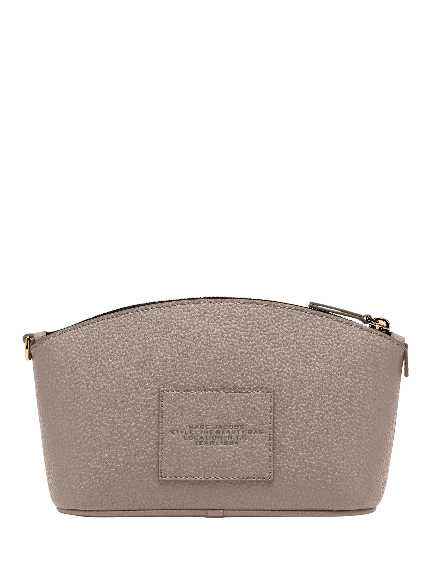 Product image 3 of 5, which shows Marc Jacobs Leather The Beauty Bag, Cement