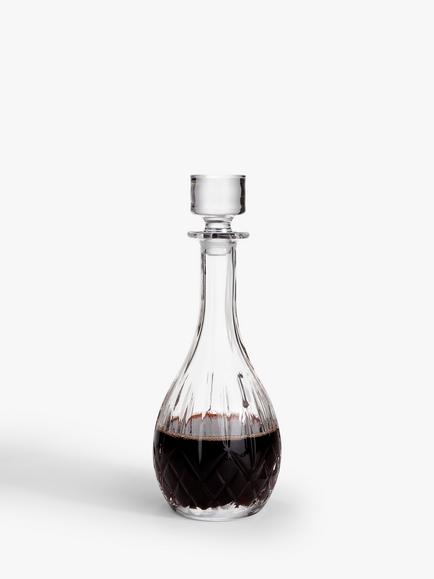 John Lewis Paloma Opera Crystal Glass Tall Decanter, 900ml, Clear - view 2, Clear
