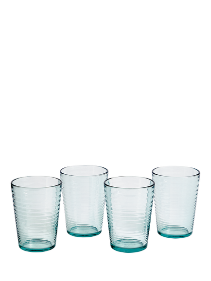 Royal Doulton Gordon Ramsay Maze Glass Highball, Set of 4, 470ml, Blue