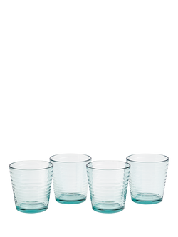 Royal Doulton Gordon Ramsay Maze Glass Tumbler, Set of 4, 340ml, Blue