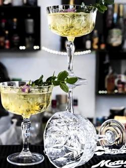 John Lewis Paloma Opera Crystal Champagne Coupe Glass, Set of 2, 245ml, Clear, Clear