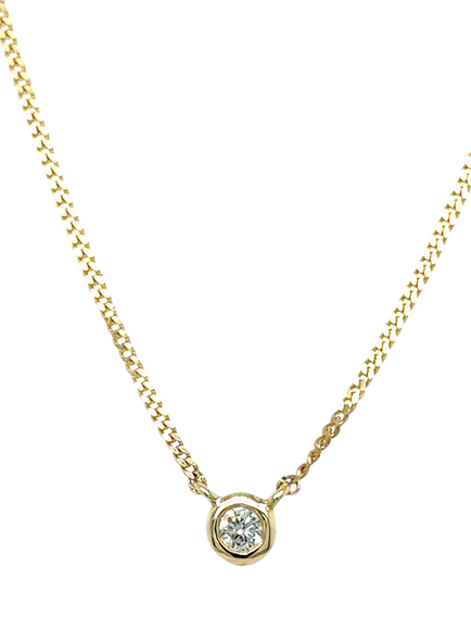 E.W Adams 9ct Yellow Gold Diamond Stud Earrings and Pendant Necklace Jewellery Set, Gold - view 2, Gold