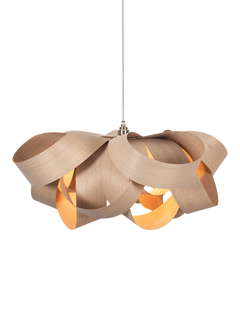 Tom Raffield Bloom Large Wood Pendant Ceiling Light, Oak