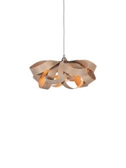 Tom Raffield Bloom Small Wood Pendant Ceiling Light, Oak, Oak