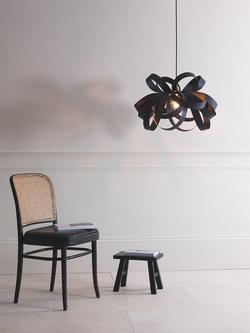 Tom Raffield Noctis Skipper Medium Pendant Ceiling Light, Black - view 2, Black